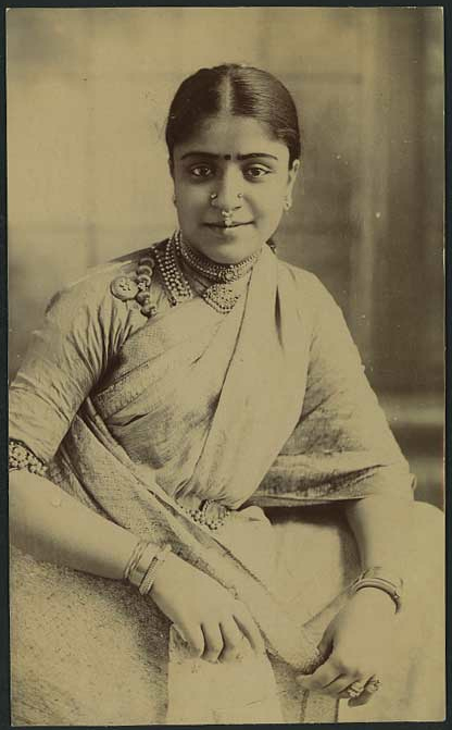 Vintage-Post-Card-of-a-Native-Young-Lady-of-India.jpg