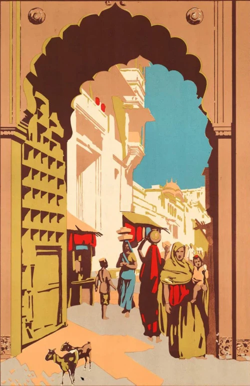 streets of india vintage poster meri deewar merideewar poster a3 poster premium wall art by merideew