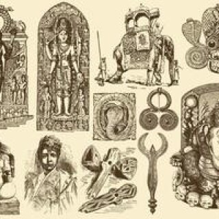 vintage-india-art-vector